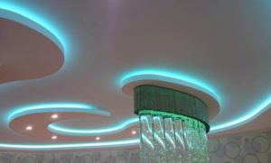 Натяжной потолок с подсветкой LED